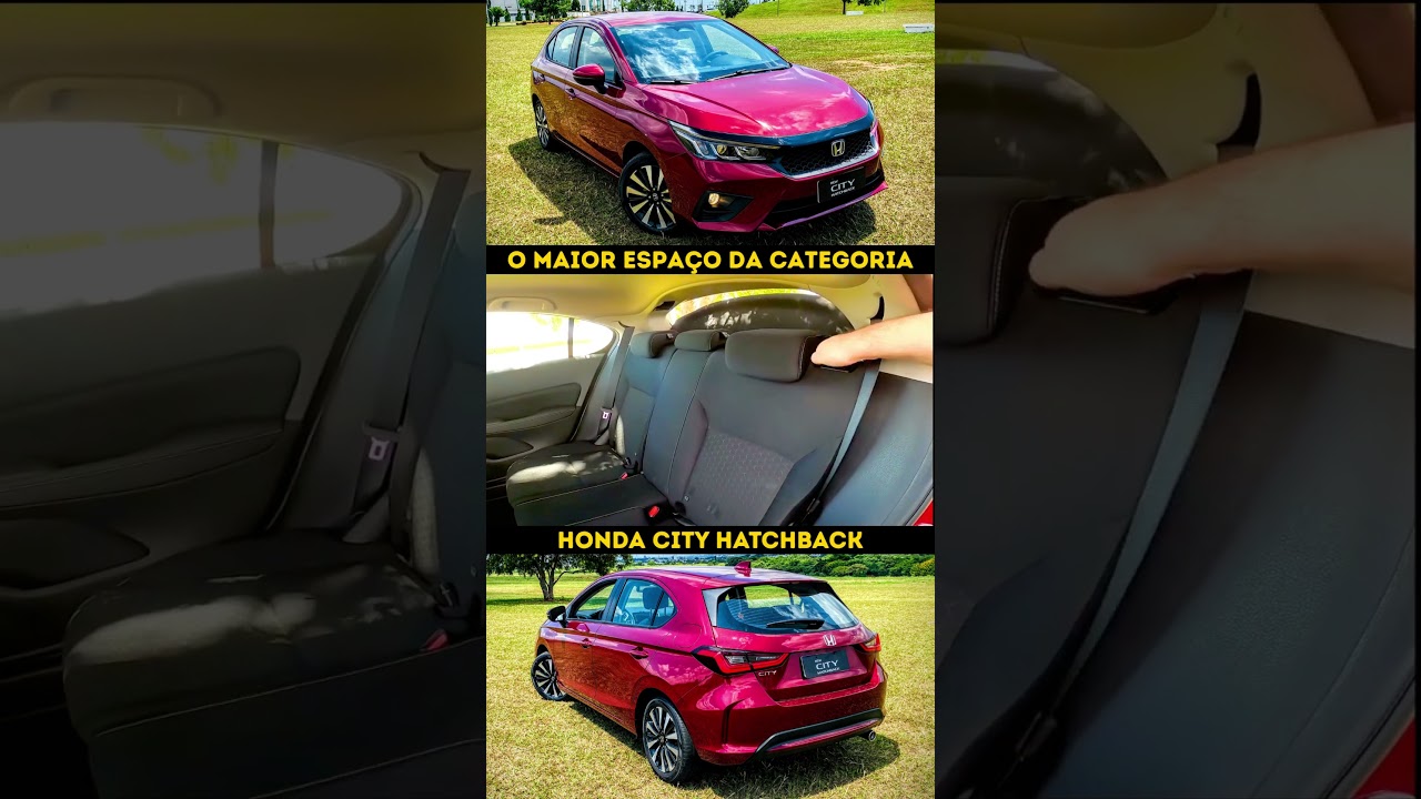 Não tem nenhum hatchback compacto com esse espaço. #honda #hondacity
