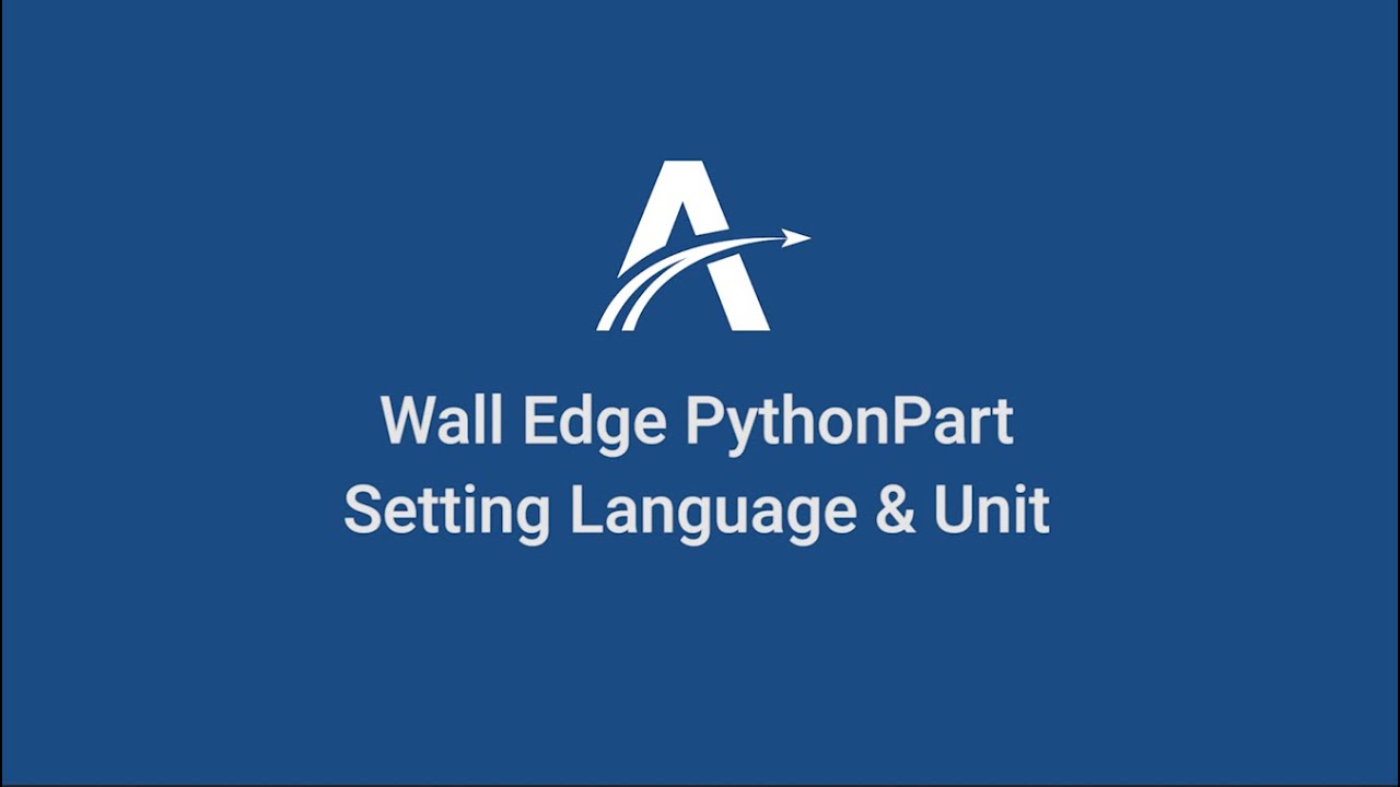 08. Setting | Wall Edge PythonParts in ALLPLAN