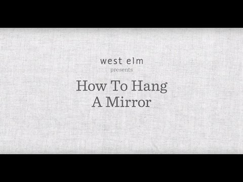 how to hang up a door mirror