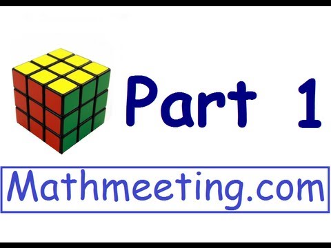 Rubix - How to solve a rubik's cube, step by step explanation. Learn how to solve the Rubik's cube and more at http://MathMeeting.com.