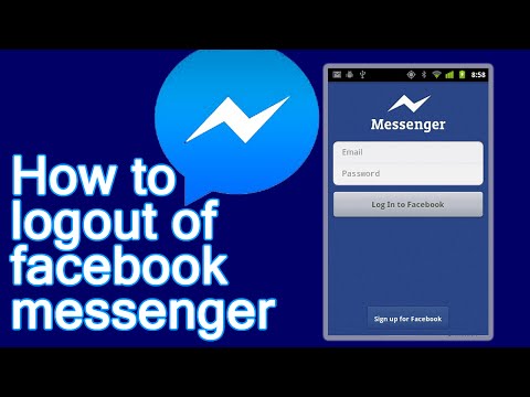 how to log off fb messenger