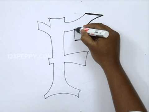 how to draw graffiti f