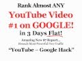 How to Rank Almost ANY YouTube Video #1 on Google in 3 Days Flat