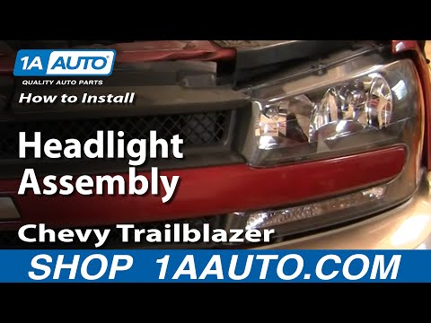 How To Install Repair Replace Headlight Assembly Chevy Trailblazer 02-05 1AAuto.com
