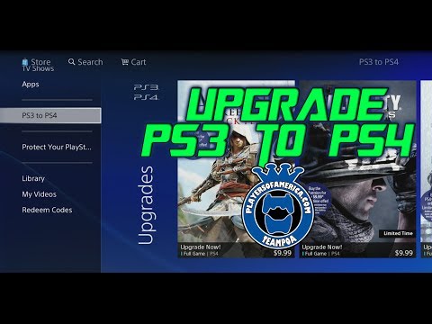 how to upgrade ps3 games to ps4