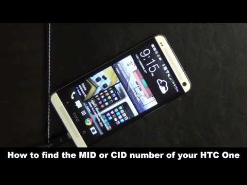how to know the cid of htc one x