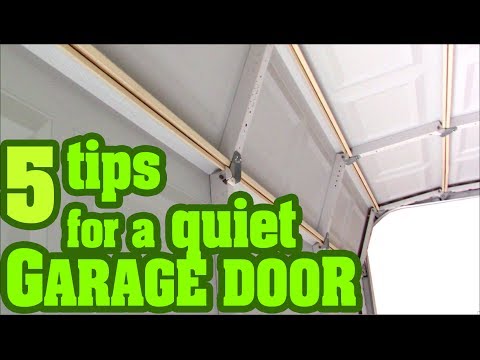 how to quiet a noisy garage door