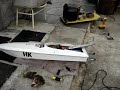 HLKS1715  R/C boat test 24cc engine
