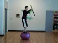 Twirling Heavy Stick on balance ball Twirling Heavy Stick on balance ball