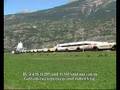 videos de SBB C 2 Re 4-4 II met graantrein bij Visp 23072008