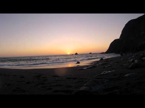 Sunset on the Beach at LimeKiln State Park