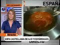 Sopa castellana de ajos y esparragos Sopa castellana de ajos y esparragos