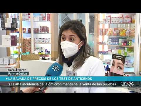 Canal Sur TV: Las farmacias de Huelva saludan la regulación del precio de los test de antígenos