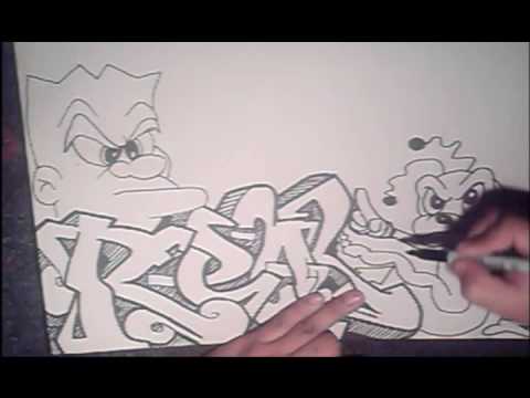 graffiti characters,how to draw