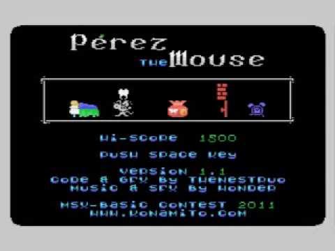 Pérez the Mouse (2011, MSX, theNestruo)