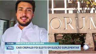 Prefeito eleito em Bocaina: Caio Crepaldi foi eleito em eleição suplementar
