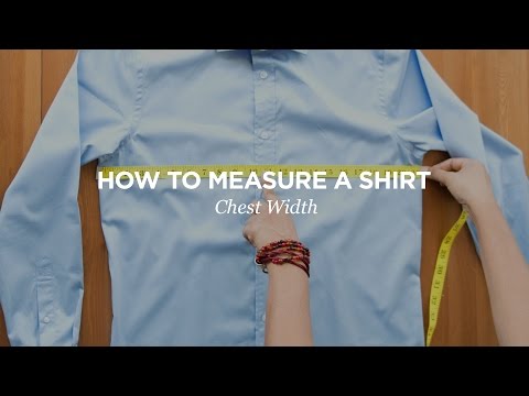 how to measure the width of a t shirt