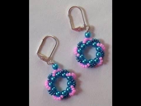 tsummerlee - Crazy easy beaded wreath component used to make new earrings for spring and summer. Used in this video are 4mm Czech rounds, 11/0 Czech and 11/0 Japanese rou...