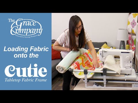 Loading Fabric onto the Cutie Tabletop Fabric frame