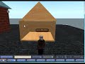 Sixela Bookmite on building in Second Life