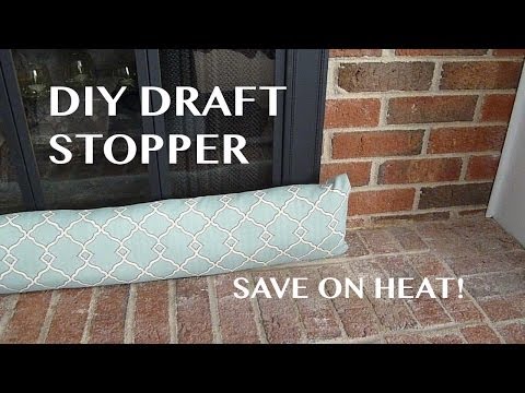 how to make a door draft stopper