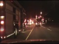 Surrey Fire Department gets stuck at a Train Crossing