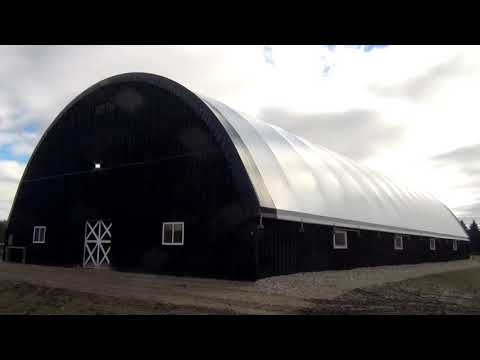Oz Farms 62' x 140' Fabric Building Indoor Riding Arena