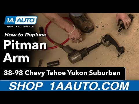 How To Install Replace Pitman Arm Chevy GMC Truck Tahoe Yukon Suburban 88-98 Part 1 1AAuto.com