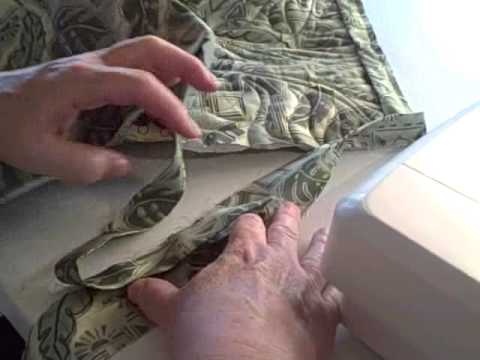 how to finish off binding on a quilt