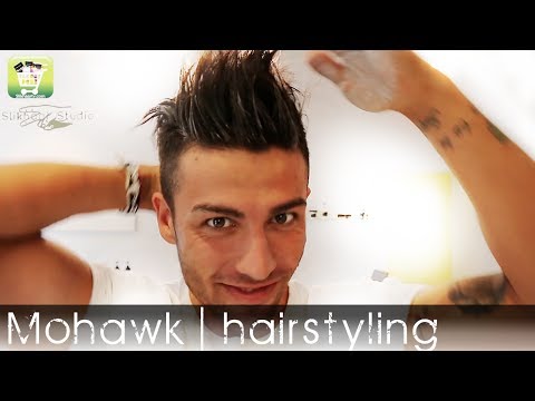 Mens hairstyle 2014 | Celebrity Mohawk | Permanent straight hair
