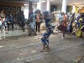 Performance of Mendiani by family members of Famoudou Konate - on djembe solos, Ibro Konate, Fode Konate  Billy Konate; dancers include several of Famoudou's daughters, nieces and wives.