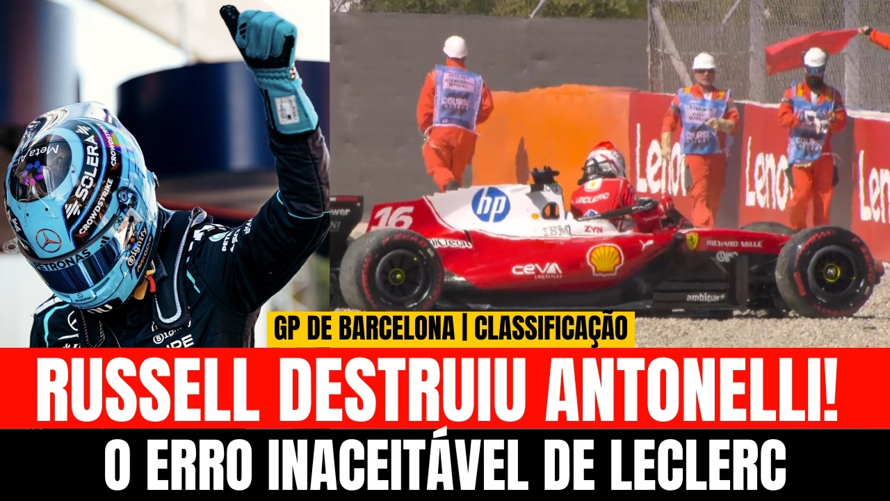 GP DA ESPANHA: O Erro de Charles Lecler, a Força da Ferrari e a Pole de Russell