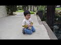 Leo Feeding Ducks
