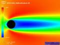 CFD attenuation of vortexshedding @ Re=60