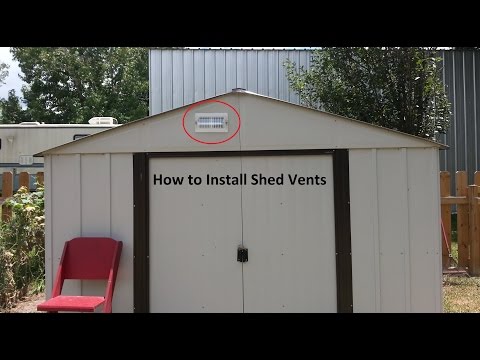 how to vent a shed