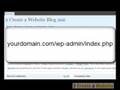 Creating and Editing a WordPress Blog