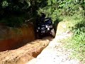 Jeep Wrangler going up Gold Creek Trail