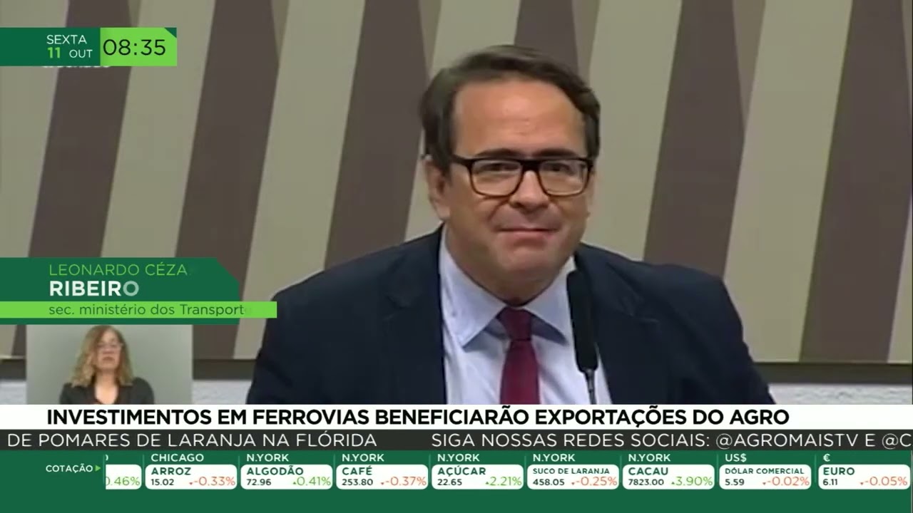 Investimentos em ferrovias beneficiarão exportações do agro