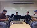 Sax Quartet Playing Little Fugue