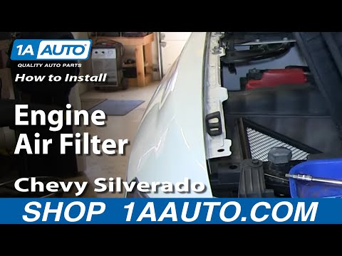 How To Install Replace Engine Air Filter 2007-13 Chevy Silverado GMC Sierra