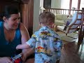 Conner chased by dad