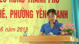 Đại biểu HĐND tỉnh và thành phố tiếp xúc cử tri phường Nam Khê và Yên Thanh