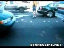 Weird road rage fight and exchange