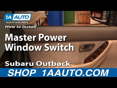 How To Install Replace Master Power Window Switch Subaru Outback 00-04 1AAuto.com