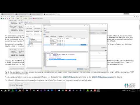 SQLite, creación de tablas, relaciones, exportar a SQL