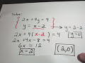 Solving Linear Systems of Equations Using Substitution Solving Linear Systems of Equations Using Substitution