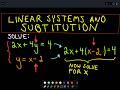 Solving Linear Systems of Equations Using Substitution
