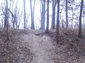 Ben going down the drop at Smithville Lake Trails