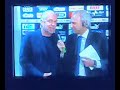 Lazio - Napoli  0- 1 26/10/2008 Intervista Lavezzi, De Laurentis