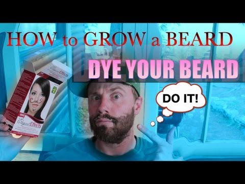 how to dye my beard white